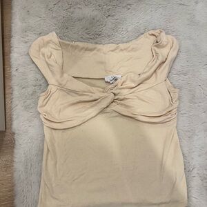 Elegant Cream Women's Top